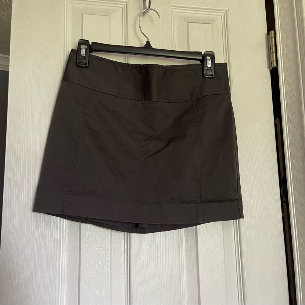 express dark grey mini skirt